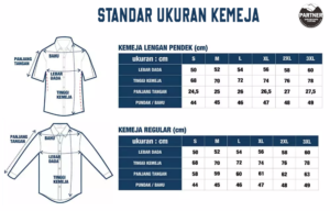 Ukuran Kemeja - Size of shirt