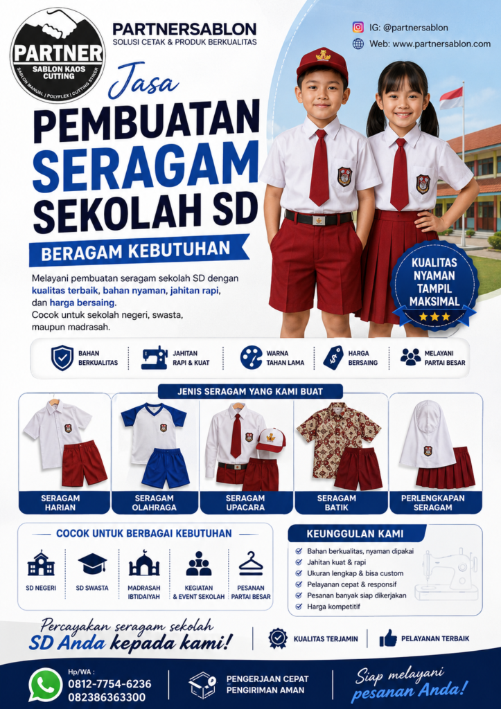 Baju Seragam SD partnerablon