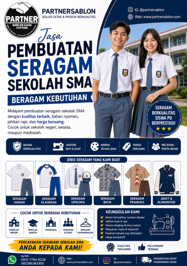 Baju Seragam SMA Partnersablon