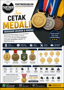 Custom Medali partnersablon