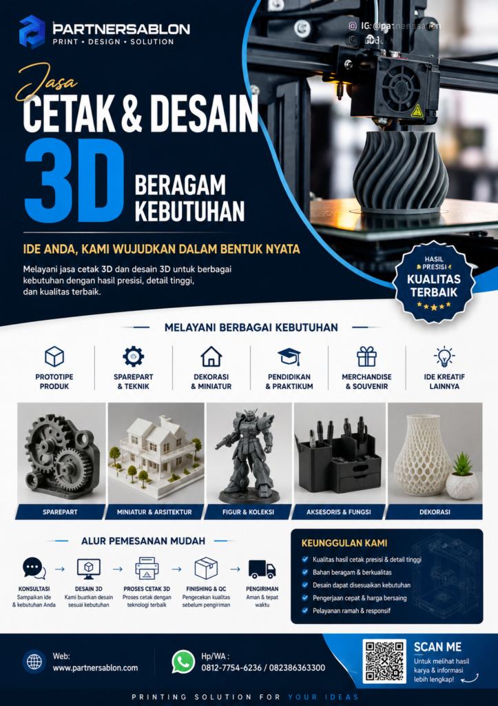 Jasa Desain dan Cetak 3D
