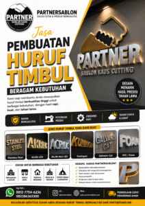Partnersablon Huruf Timbul
