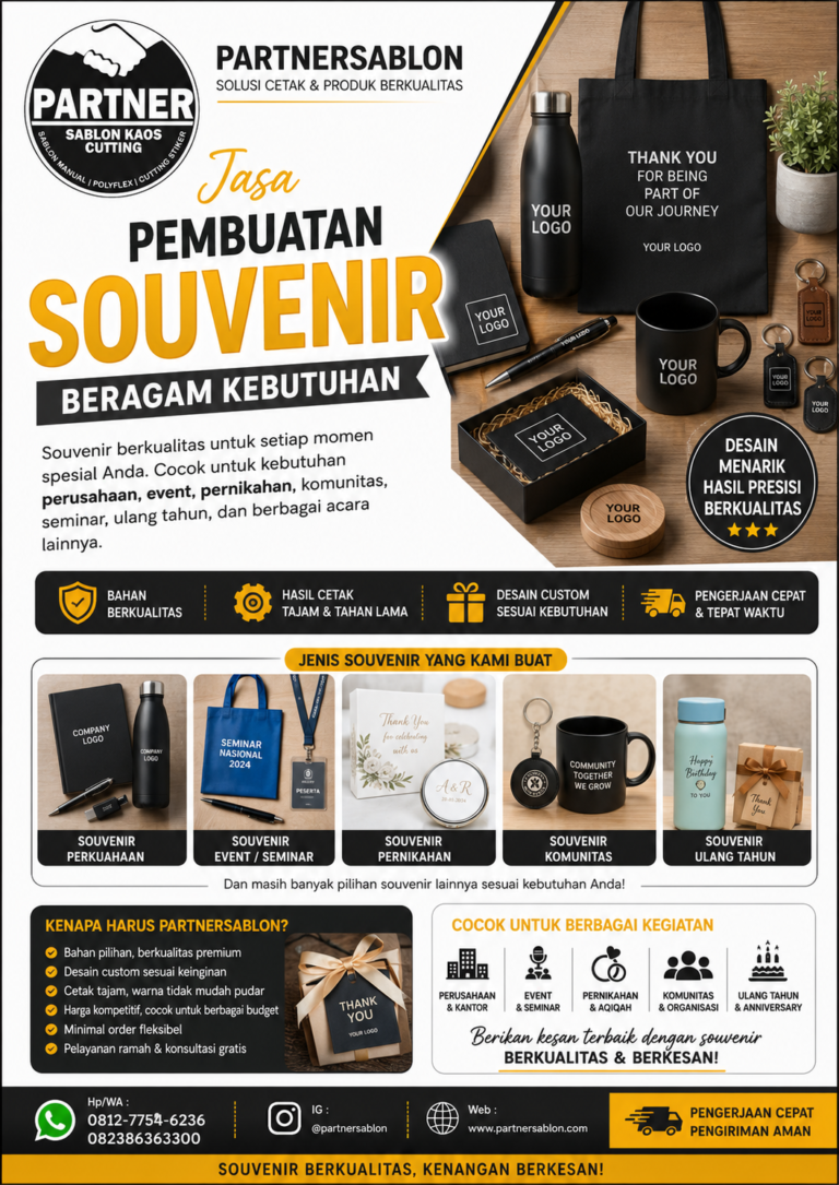 Souvenir Padang partnersablon