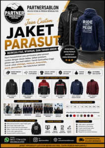 Jaket Parasut Custom